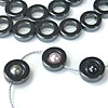 12mm Hematite and Rainbow Hematite Ring Beads for Square Knot Bracelet Designs