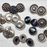 Siver Buttons for Jewelry