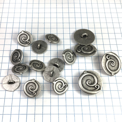 Metal Buttons for Jewelry