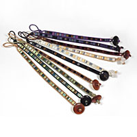 Wrap Leather Bracelets with Tila Beads