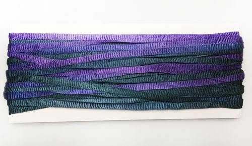 Panaché Tubular Hand Dyed Knit Rayon Ribbon Mini Skein Prefect for Kumihimo