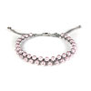 Square Knot Bracelet with Swarovski Beads