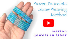 Video Intro to Woven Bracelets | Straw Weaving Method!