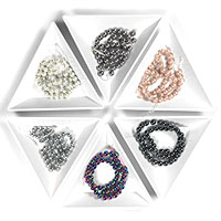 4mm Hematite, Rainbow Hematite, and Pearlescent Hematite Beads for Square Knot Bracelet Designs and More