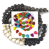 Beads for Kumihimo, Micro Macrame, Leather Wrap and Square Knot Bracelets