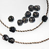 4mm Czech Fire Polished Beads for Crochet Bracelets with 100% Silk Tape