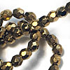 4mm Czech Fire Polished Beads for Crochet Bracelets with 100% Silk Tape