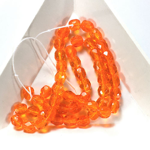 4mm Czech Fire Polished Beads for Bracelets with C-Lon Tex 400 Cord