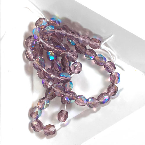 4mm Czech Fire Polished Beads for Bracelets with C-Lon Tex 400 Cord