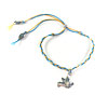 Smart Bead with Silicon Insert so they can be positioned or used a sliding closure over cord or thin leather