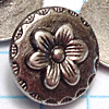 Flower Metal Button