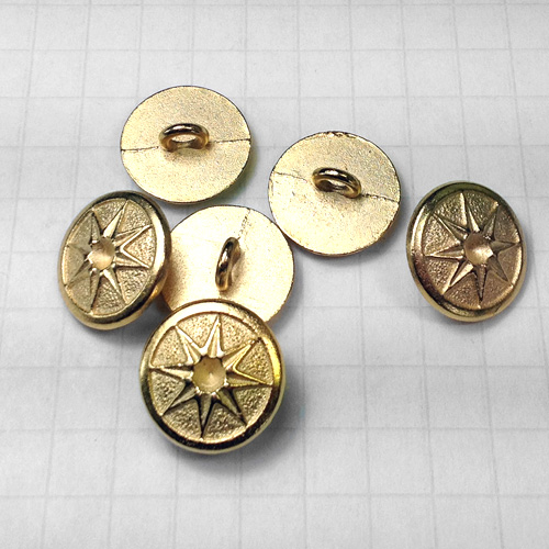 Metal Shank Buttons for Jewelry | Gold Finishes