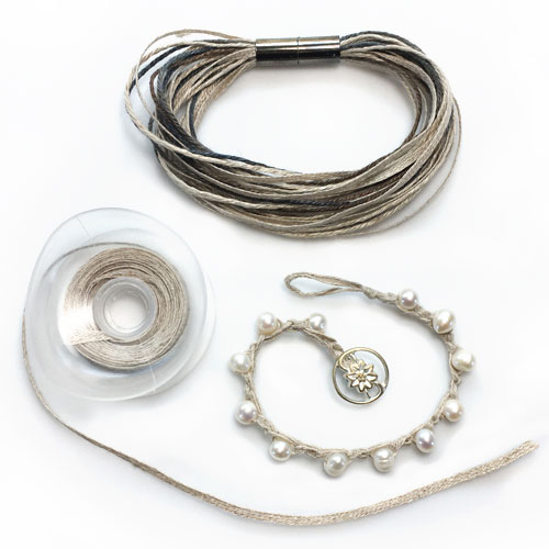 Linen Tape for Bead Crochet, and Multi Strand Bracelets and Necklaces