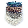 Bracelets made with Fil de Lin Linen Yarn