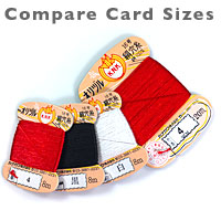 Kanagawa Anaito Silk  Cards | Compare Sizes