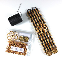 Turkish Flat Bead Crochet Bracelet